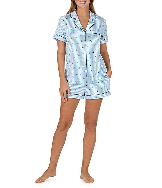 Kate Spade S/S Notch Short PJ Set