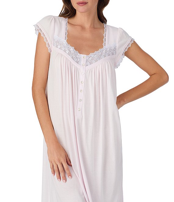 Eileen West Cotton Modal Jersey C/S Waltz Nightgown