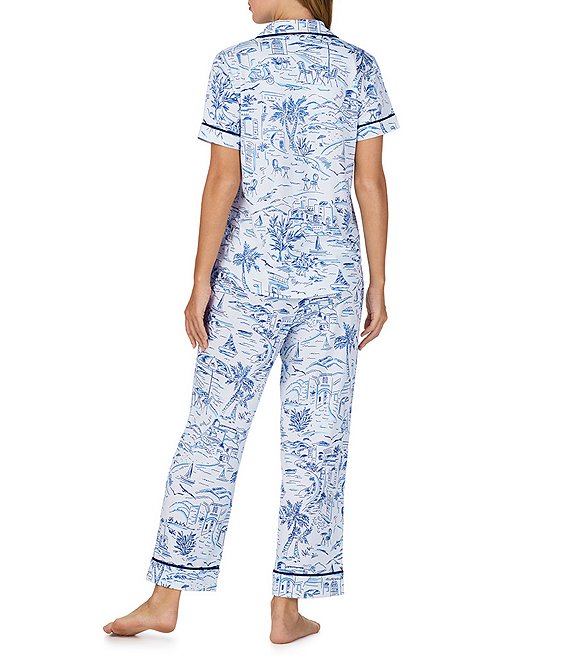 Kate Spade S/S Notch Crop PJ Set