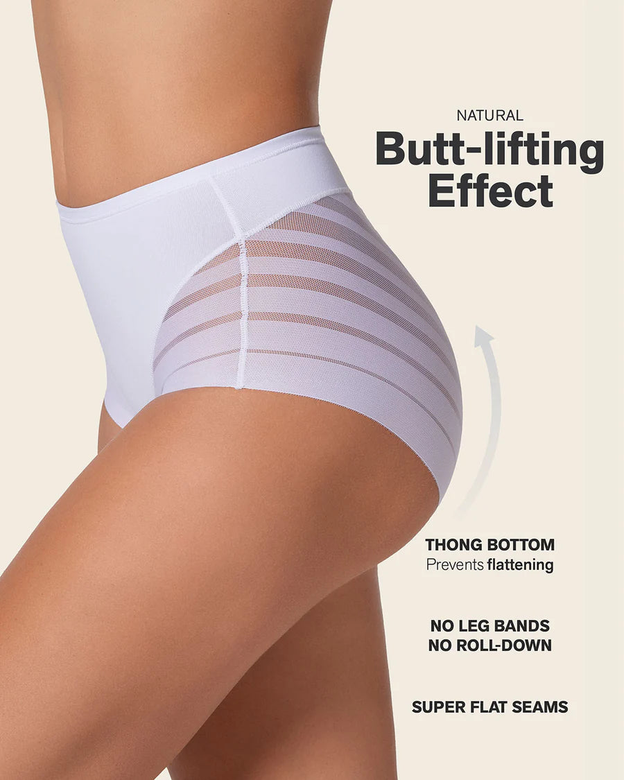 Leonisa Lace Stripe Undetectable Classic Shaper Panty