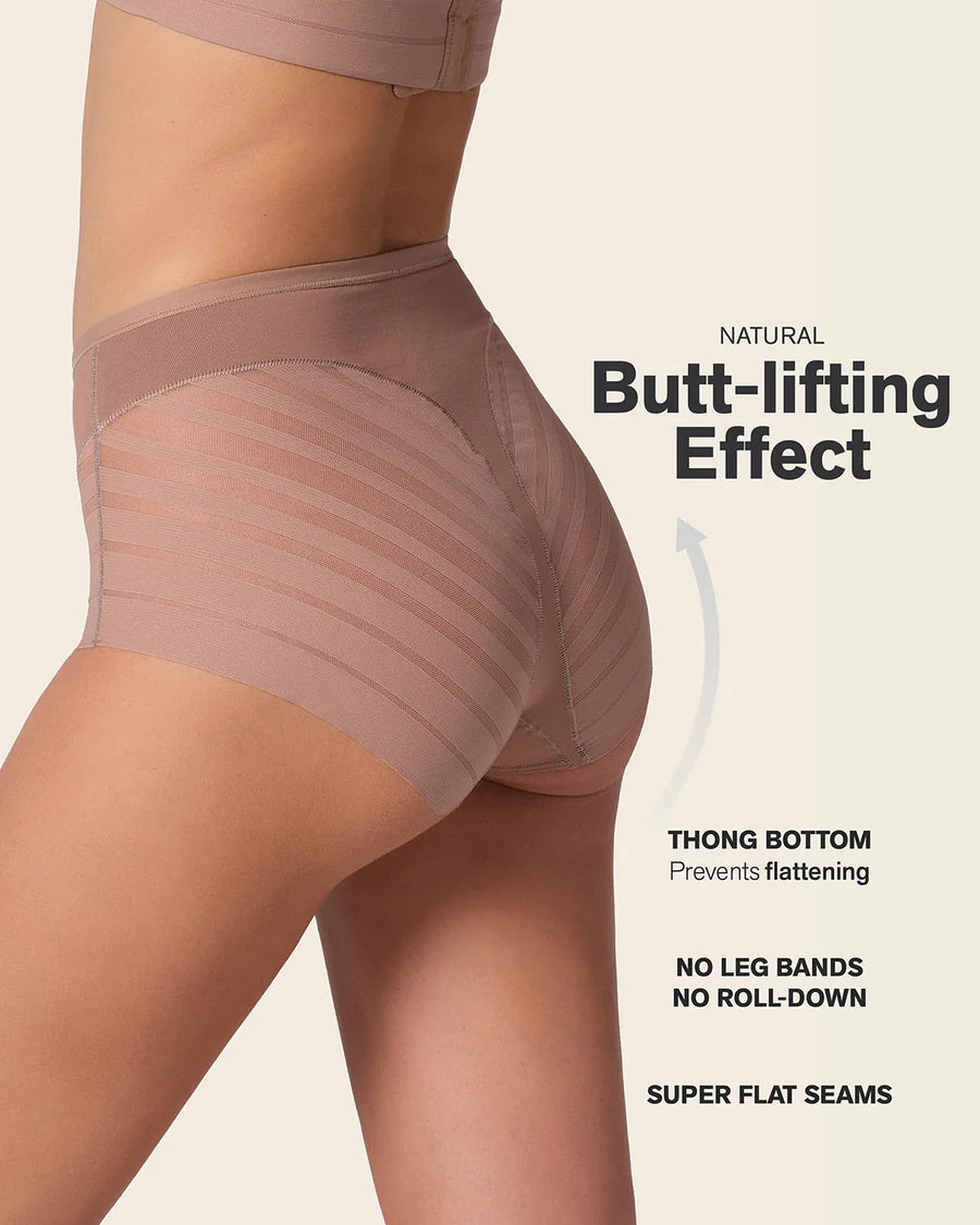 Leonisa Lace Stripe Undetectable Classic Shaper Panty