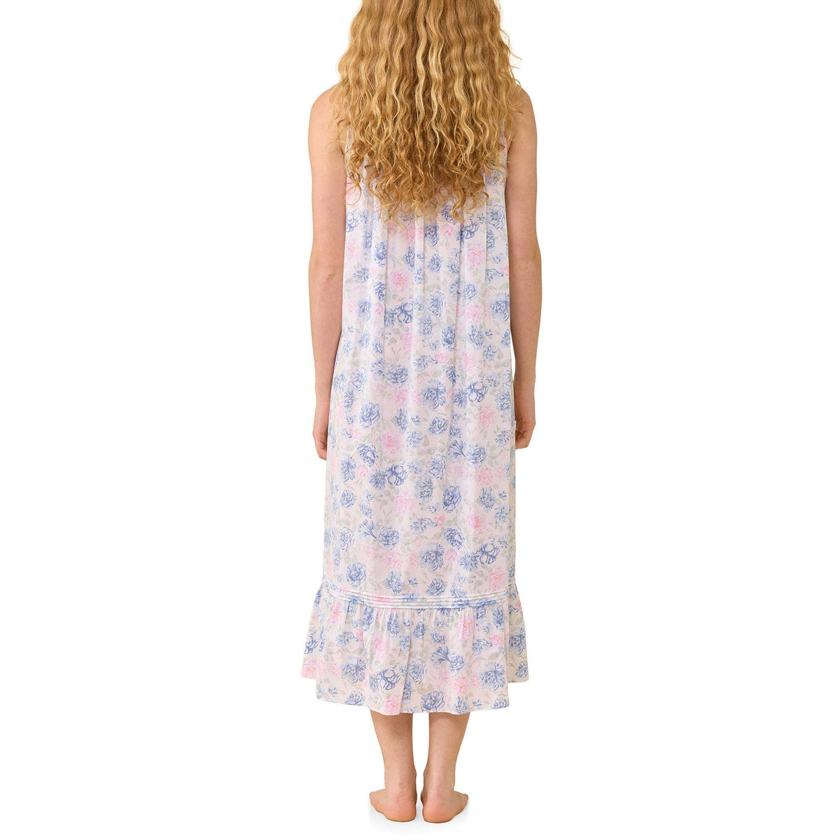 Eileen West Cotton Woven Lawn"The Eileen" 50" Ballet S/L NIghtgown