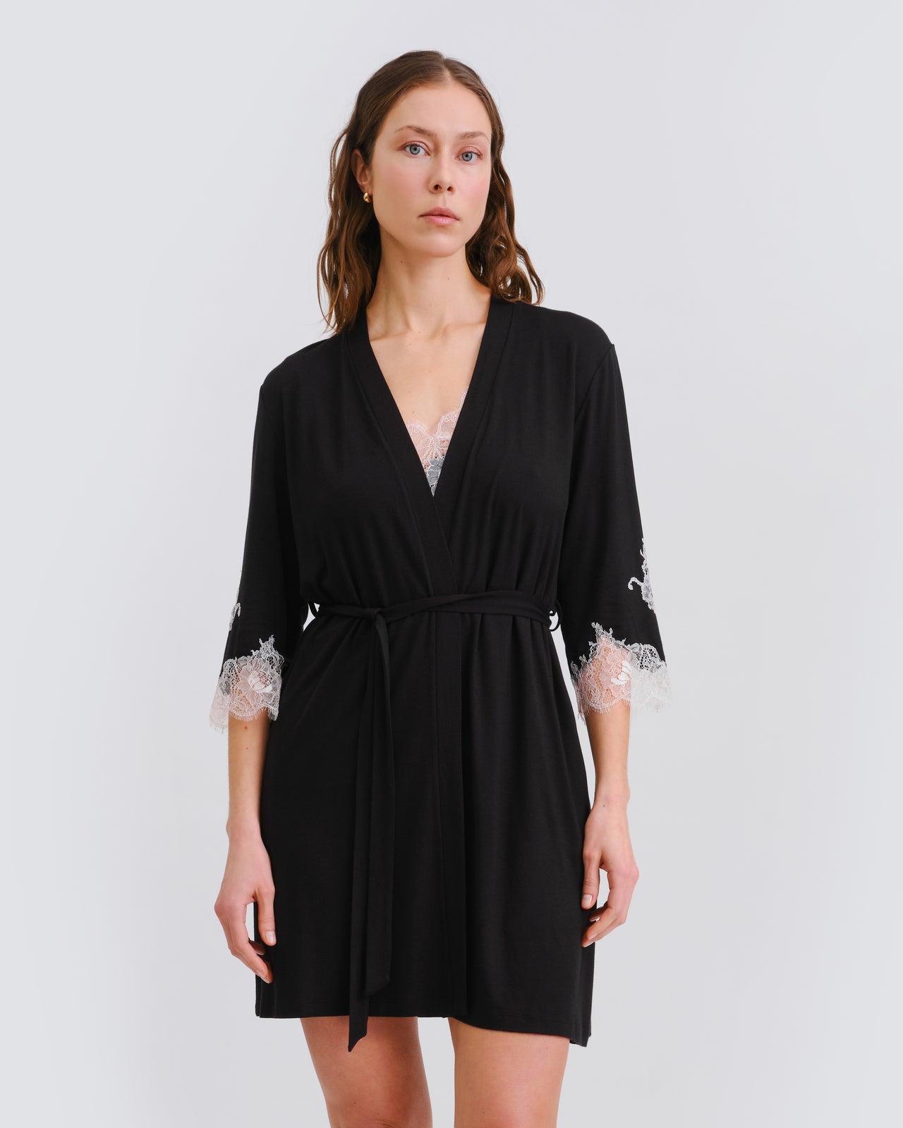 Effetto Bamboo Collection 3/4/Sleeve Robe