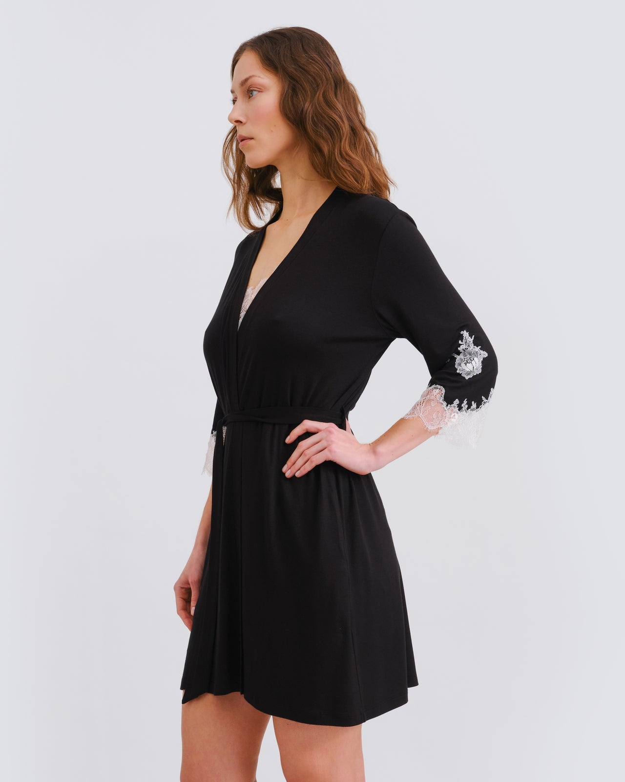 Effetto Bamboo Collection 3/4/Sleeve Robe