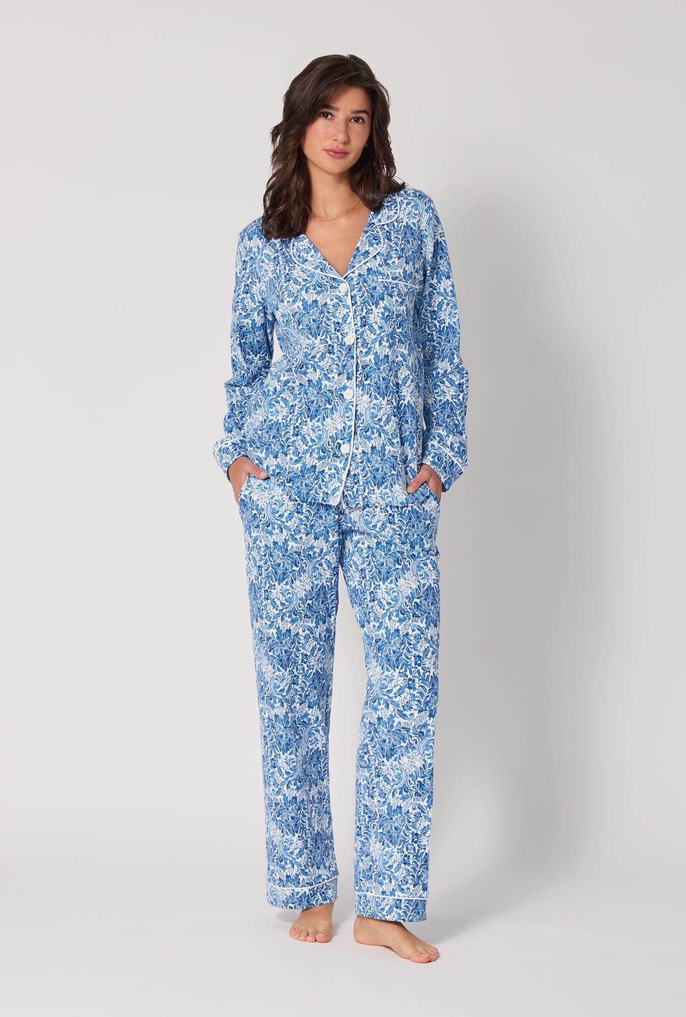 Bed Head Till The Ball Drops and Dreamy Damask L/S Classic PJ Set