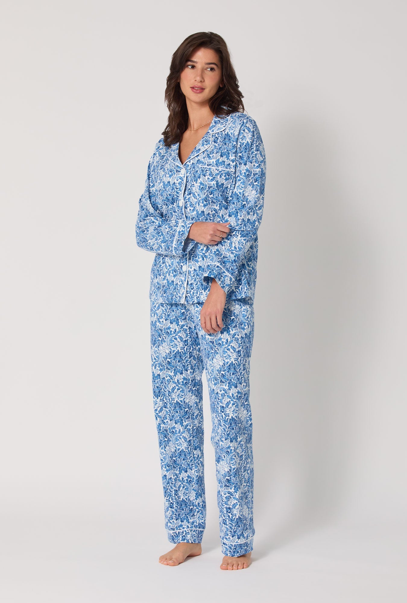 Bed Head Till The Ball Drops and Dreamy Damask L/S Classic PJ Set