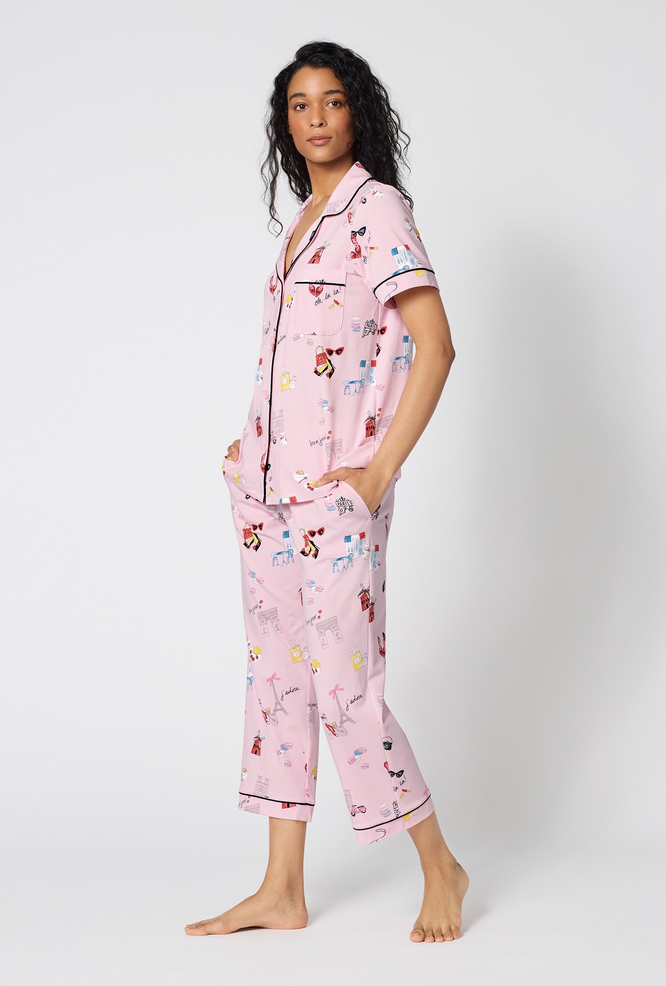 Bed Head J`Adore Paris S/S Cropped PJ Set