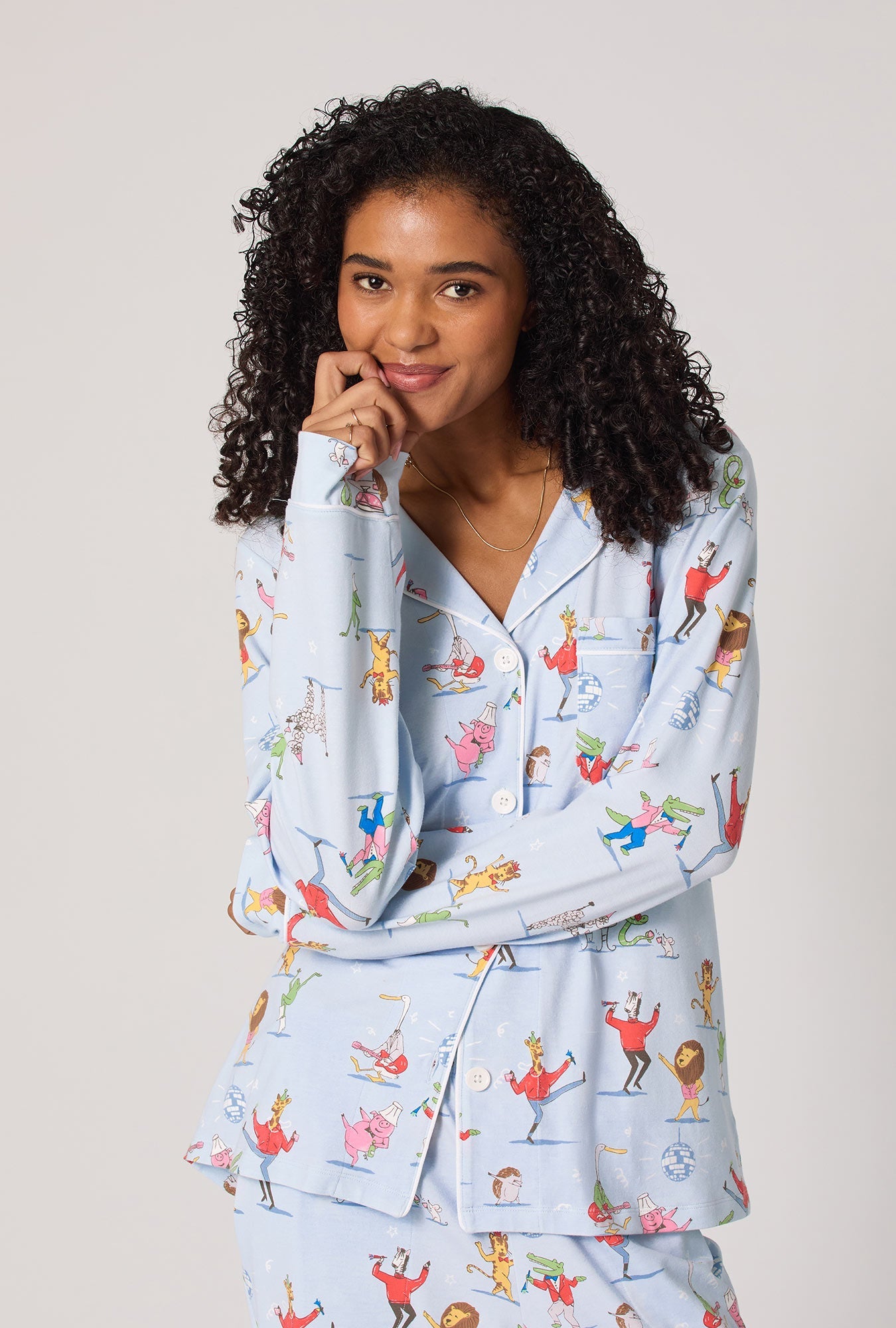 Bed Head Till The Ball Drops and Dreamy Damask L/S Classic PJ Set