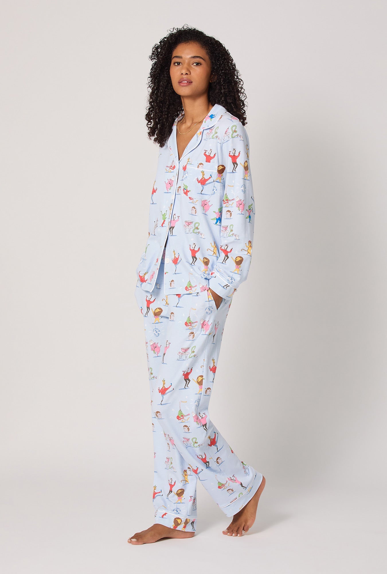 Bed Head Till The Ball Drops and Dreamy Damask L/S Classic PJ Set