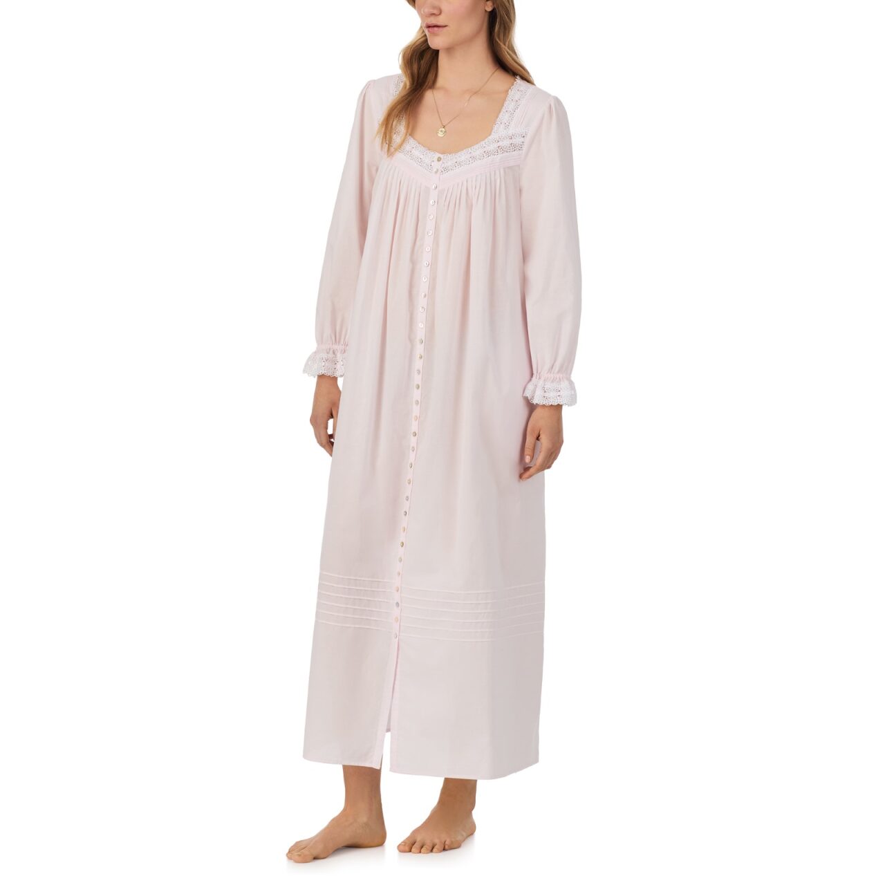 Eileen West L/S Button Long Gown