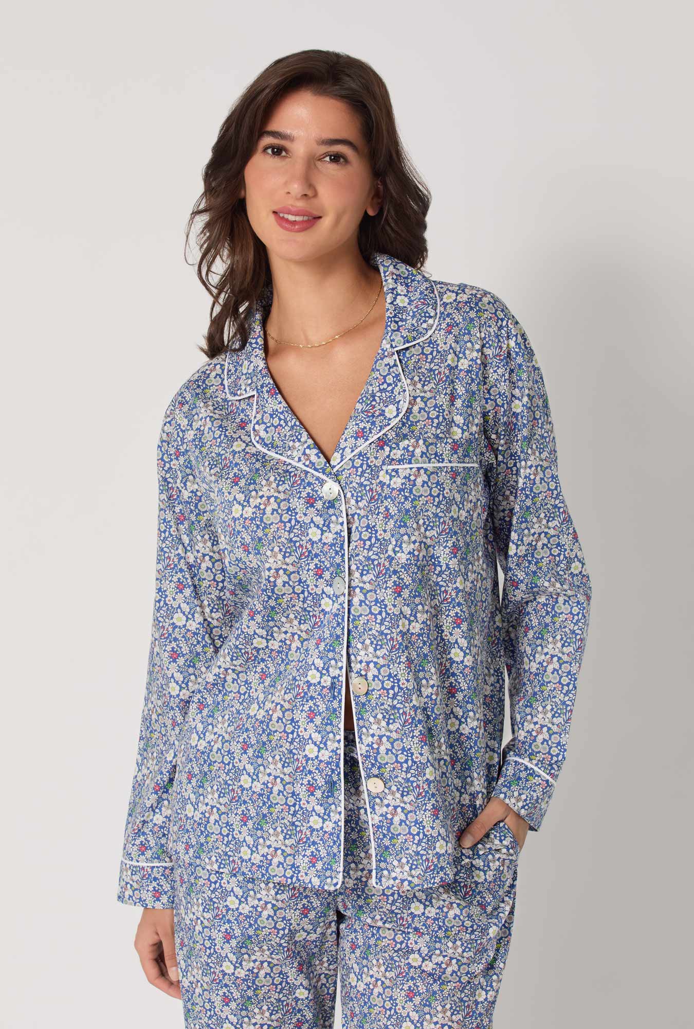 Bed Head 100% Woven Cotton Tana Lawn L/S Classic PJ Set