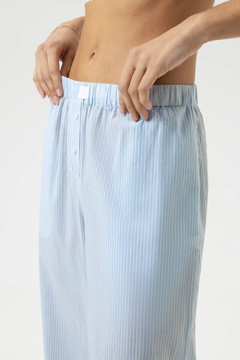 Mey Serie Cotton Stripes Long Trousers