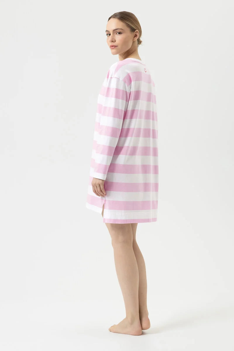 Mey Serie Streaked Lines L/S Nightgown