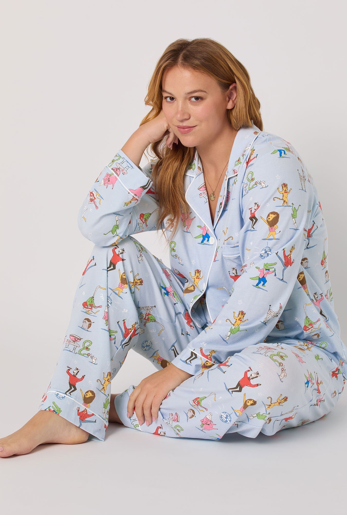 Bed Head Till The Ball Drops and Dreamy Damask L/S Classic PJ Set