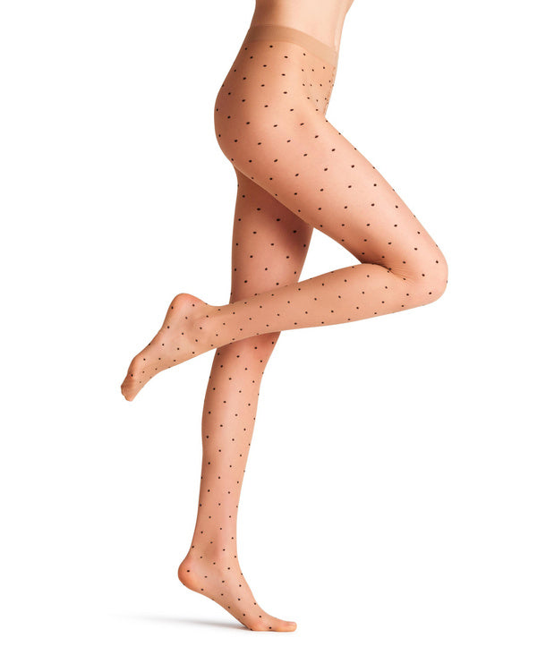Elegant women’s polka dot tights with FALKE Perfect Fit