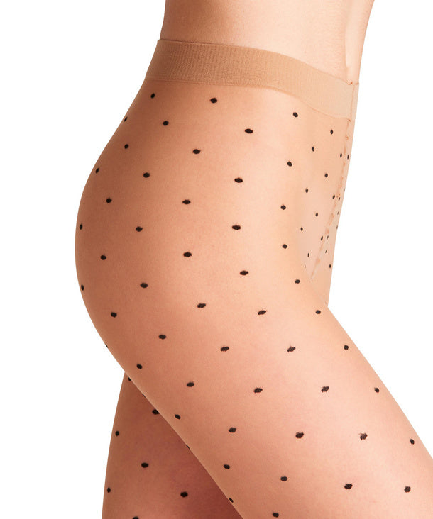 Falke 15 denier sheer tights with two-tone dots