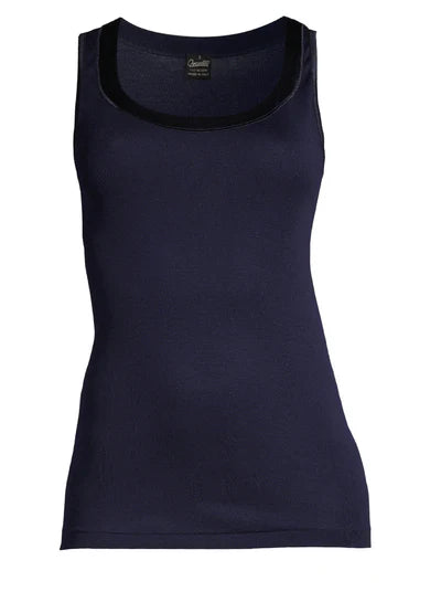 Oscalito Filoscozia® Tank Top with Satin Edging