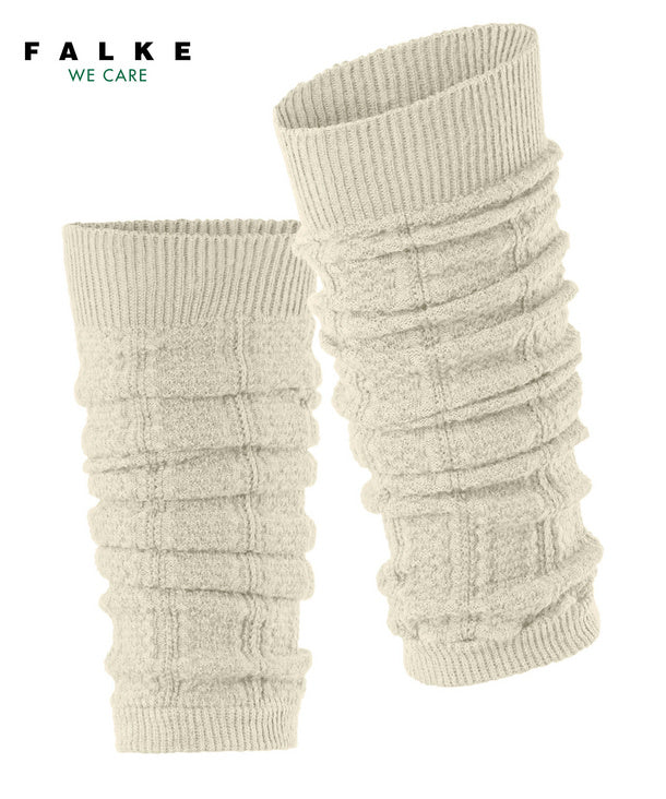Falke Needlepoint leg warmers with classic vertical stripe design