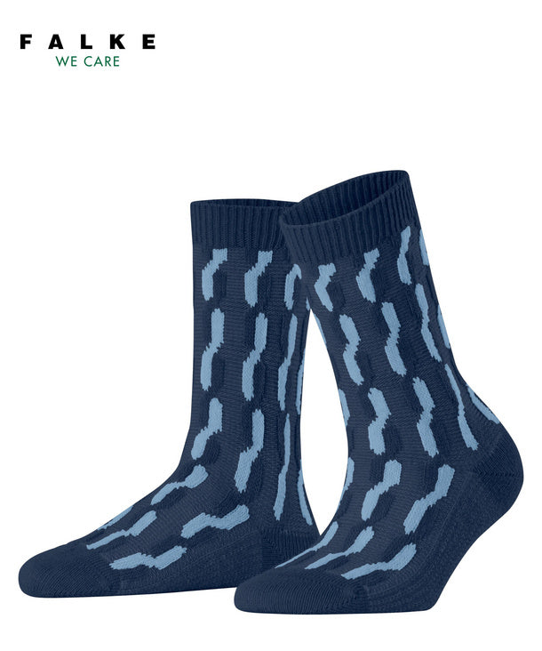 Falke winter socks with two-tone braid and reinforced stress zones