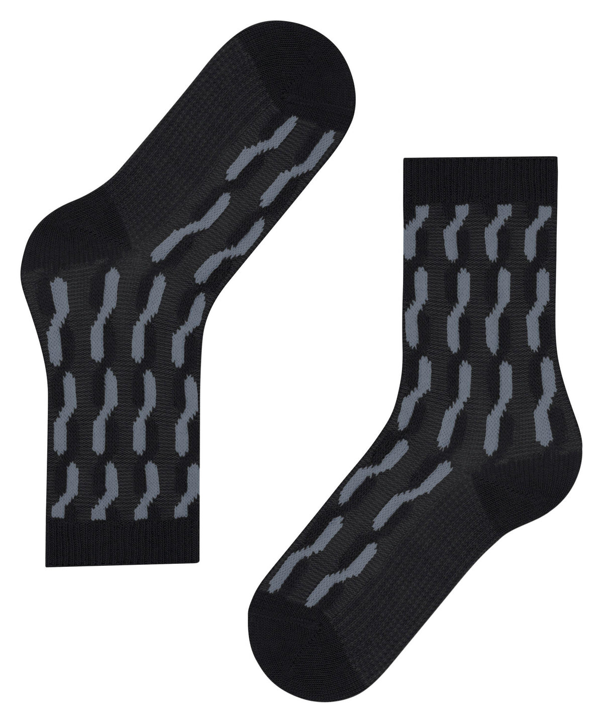 Soft and warm Falke wool socks with modern braid pattern