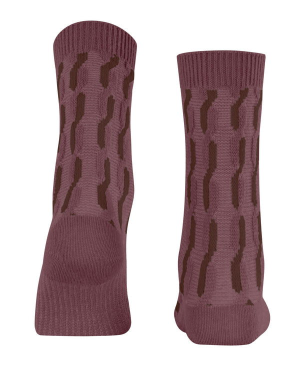 Falke premium wool socks with unique horizontal knit texture