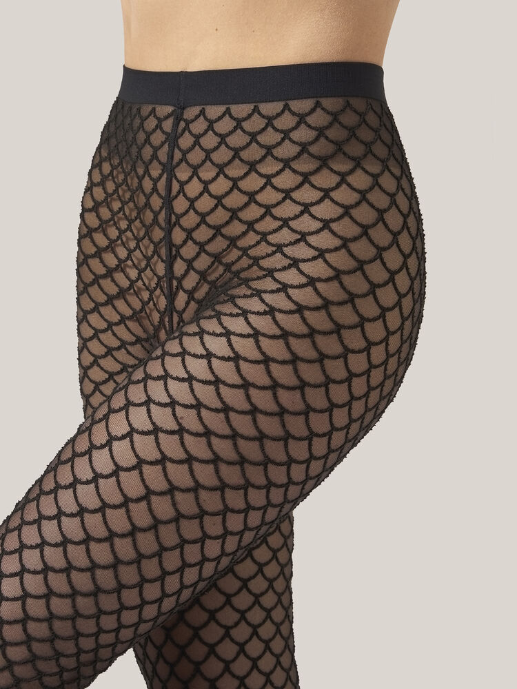 Wolford Velvet Net Illusion Tights
