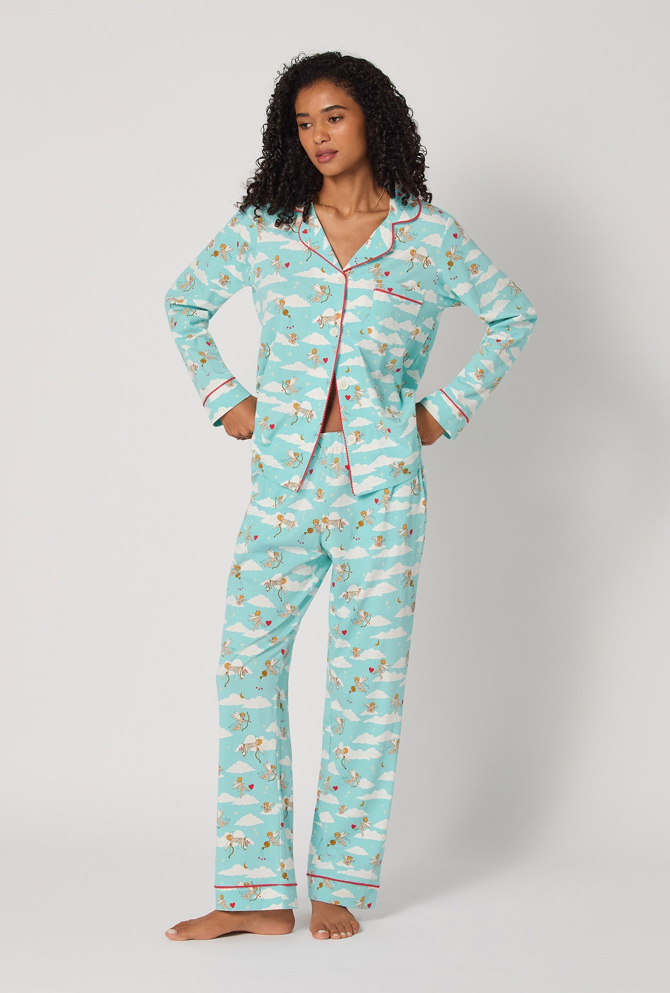 Bed Head Classic Long Sleeve PJ Set- Cheeky Cupid