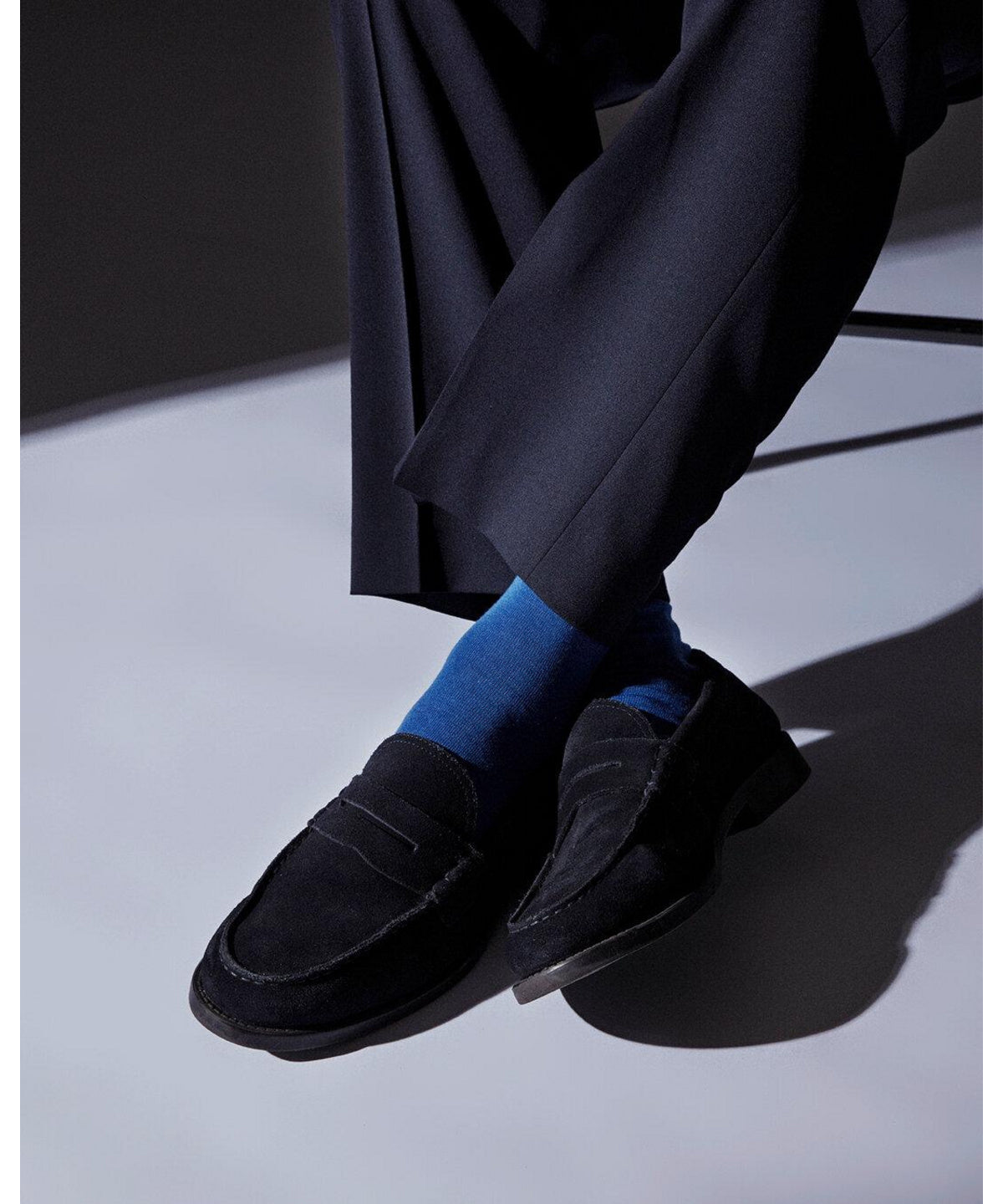Classic men’s crew socks with smooth toe seam
