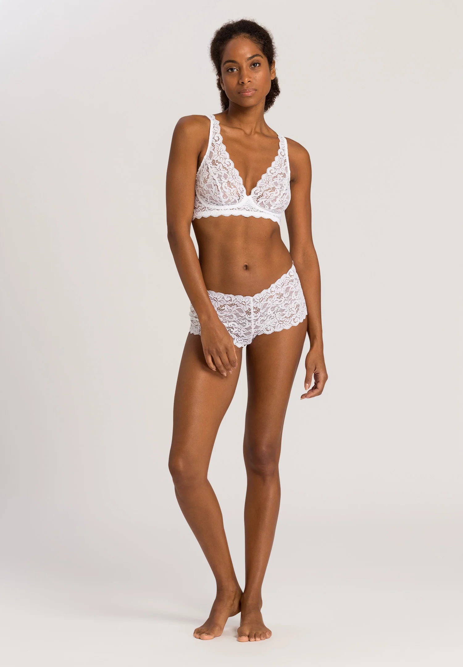 Hanro Luxury Moments All Lace Soft Cup Bra - White
