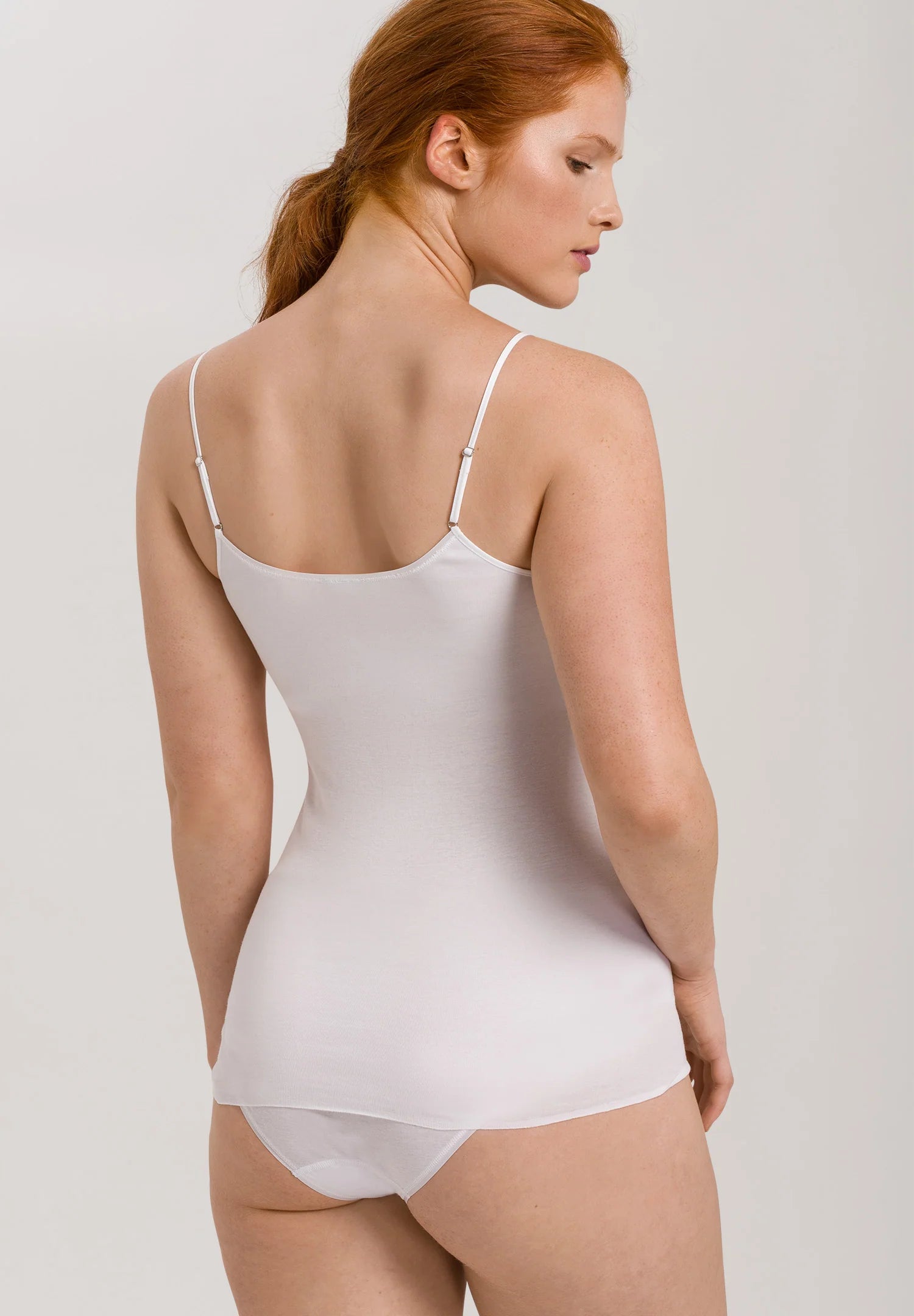 Hanro Cotton Seamless Padded Spaghetti Camisole