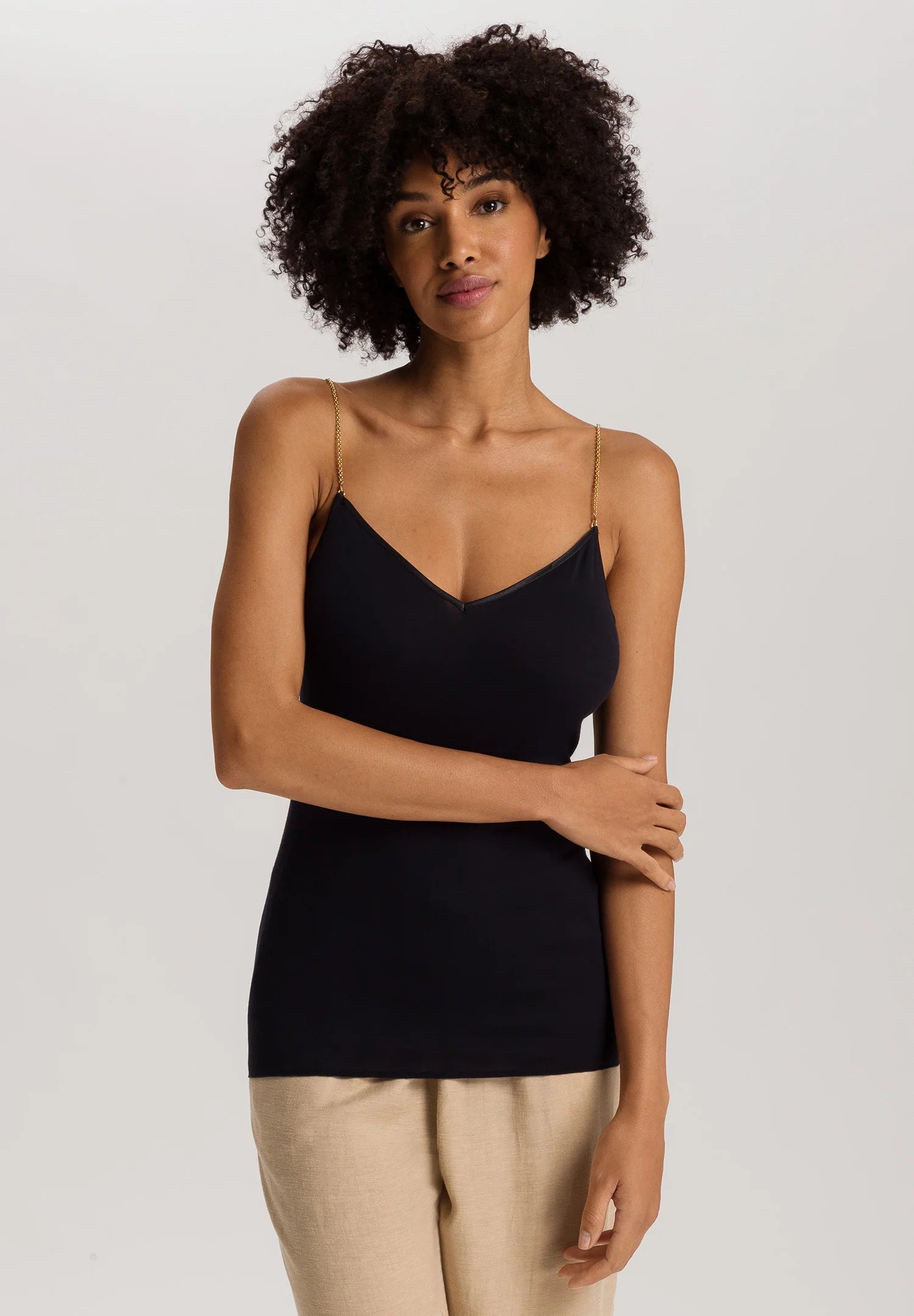 Hanro Swarovski Crystal Cotton Camisole