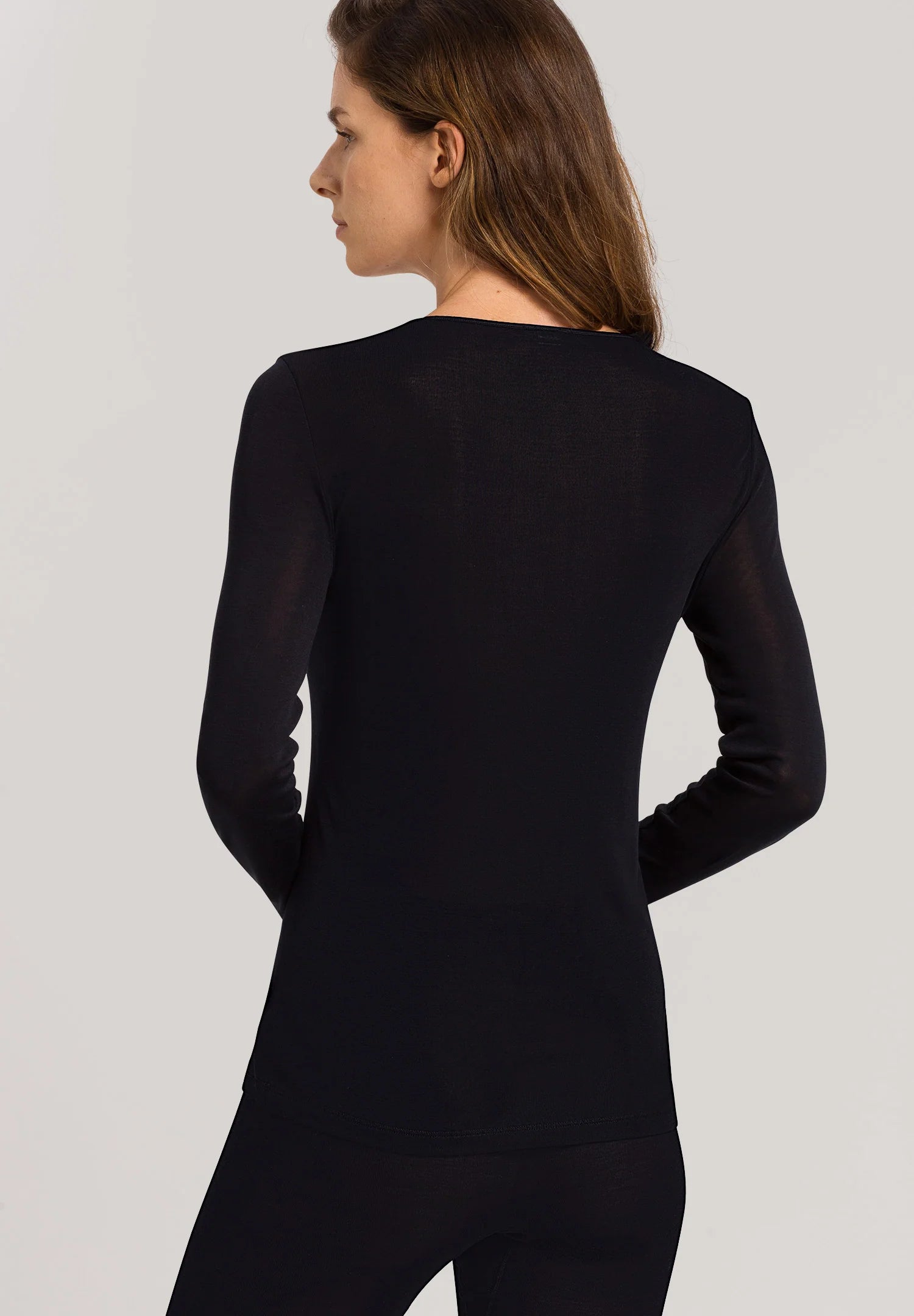 Hanro Pure Silk Long Sleeve Shirt