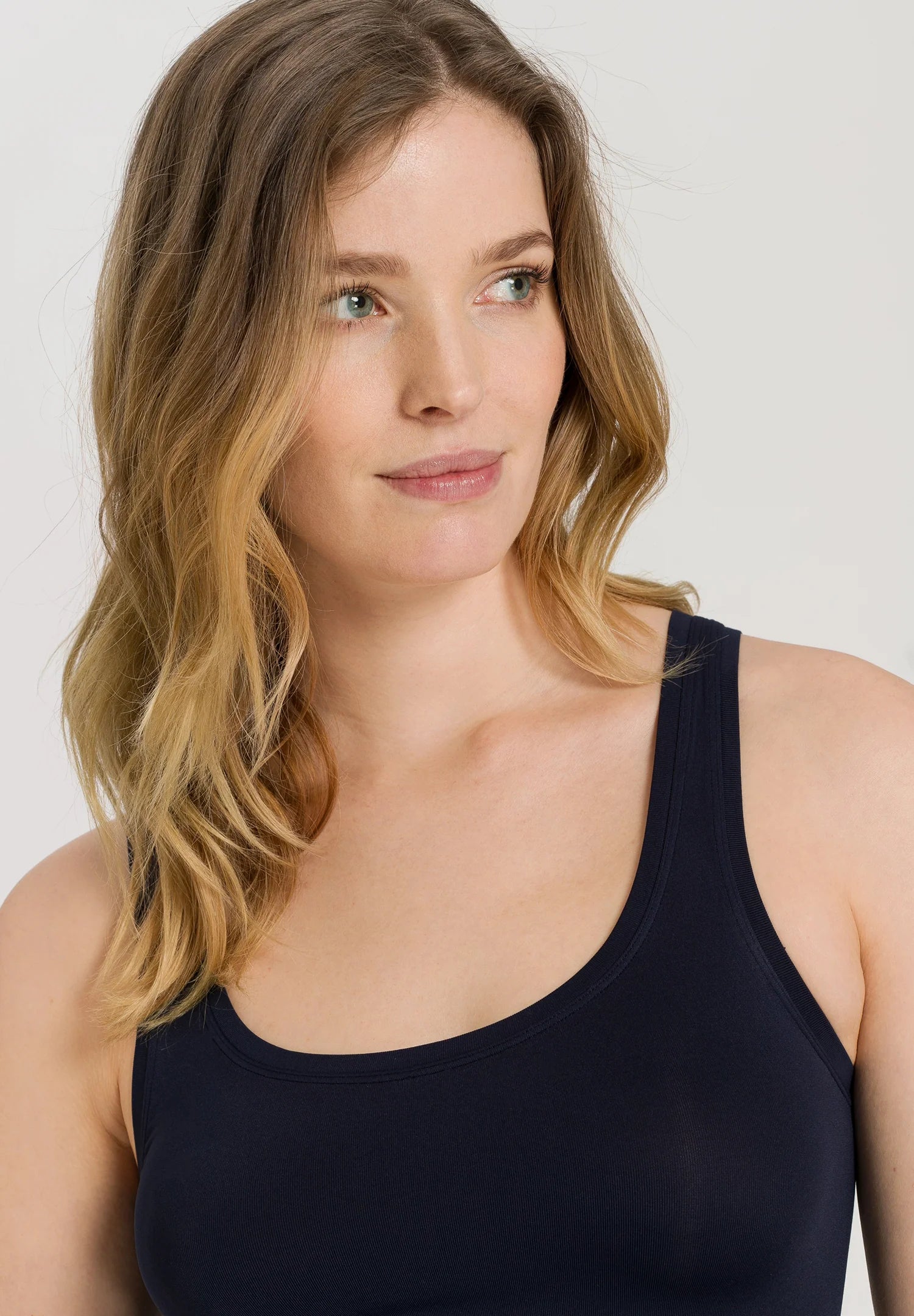 Hanro Touch Feeling Tank Top - Deep Navy