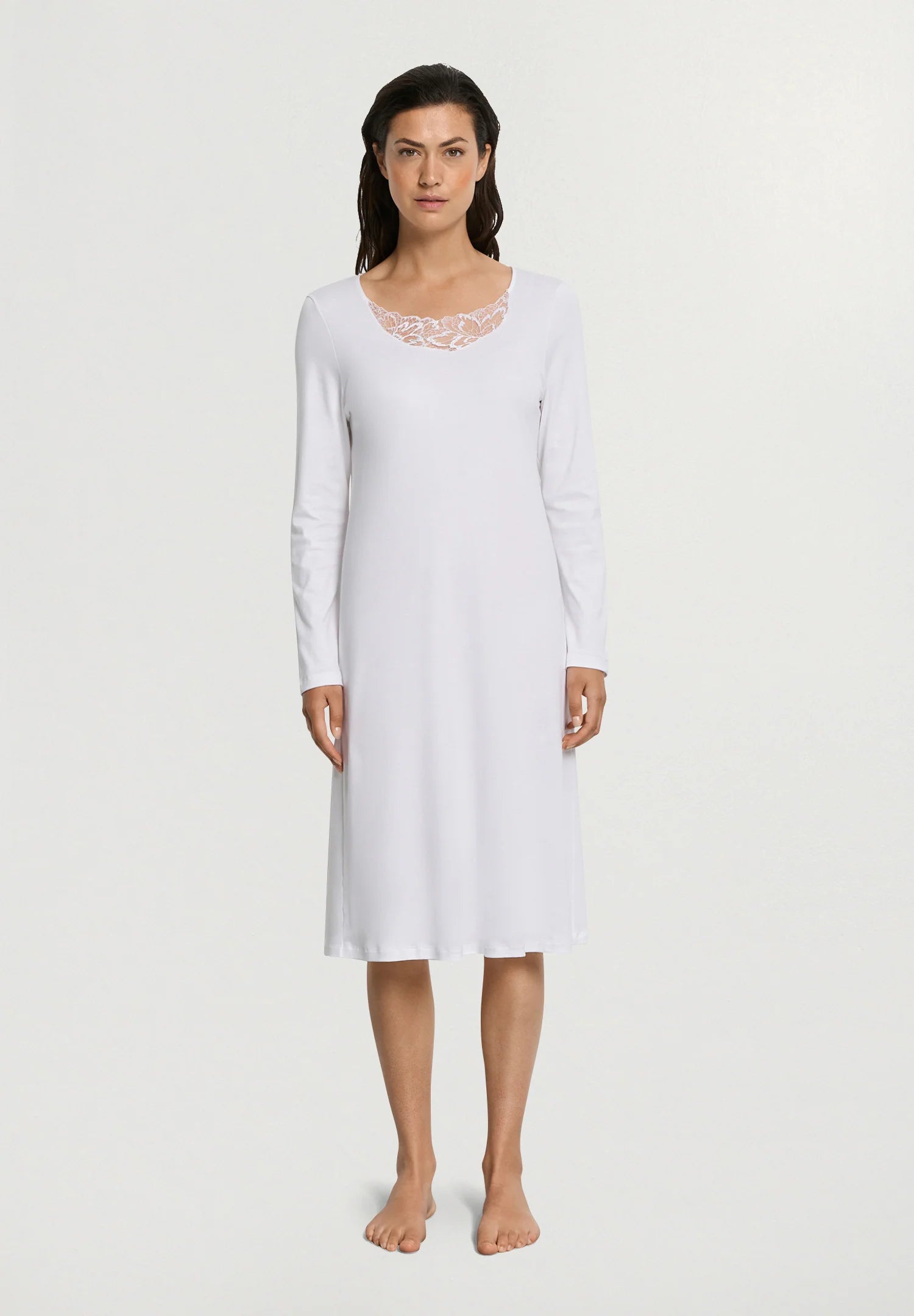 Hanro Belen Embroidered Cotton Nightgown