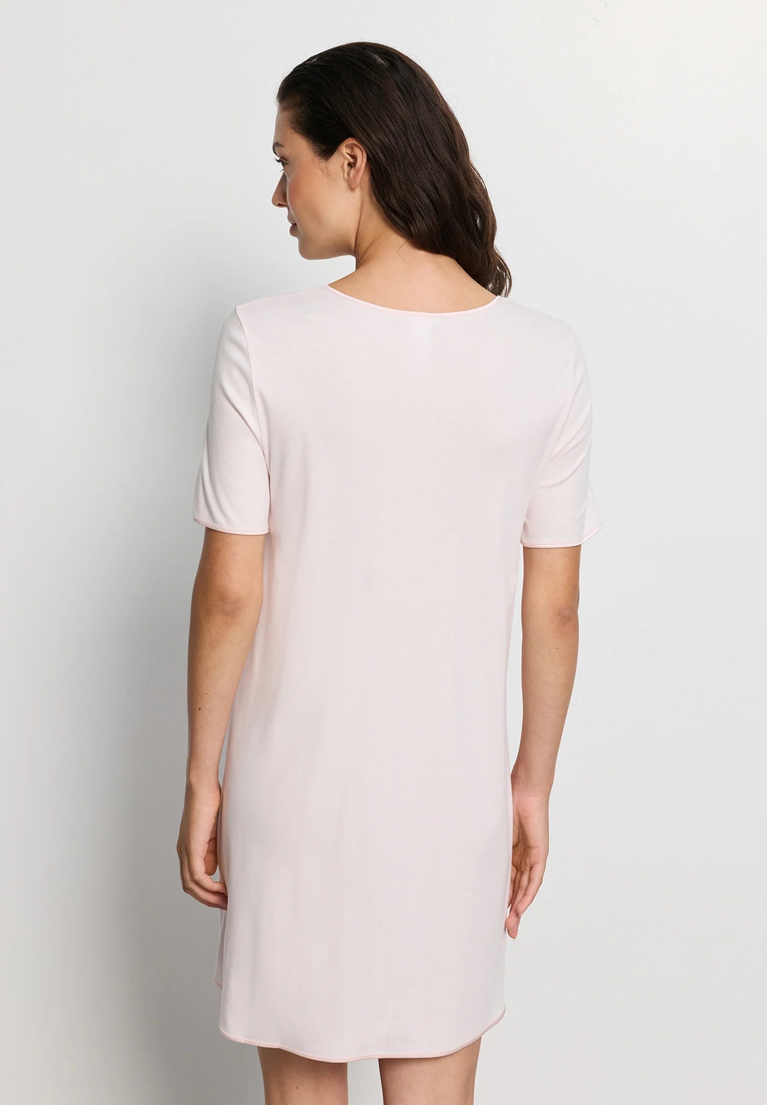 Hanro Cotton Silk V-Neck Cotton Nightgown