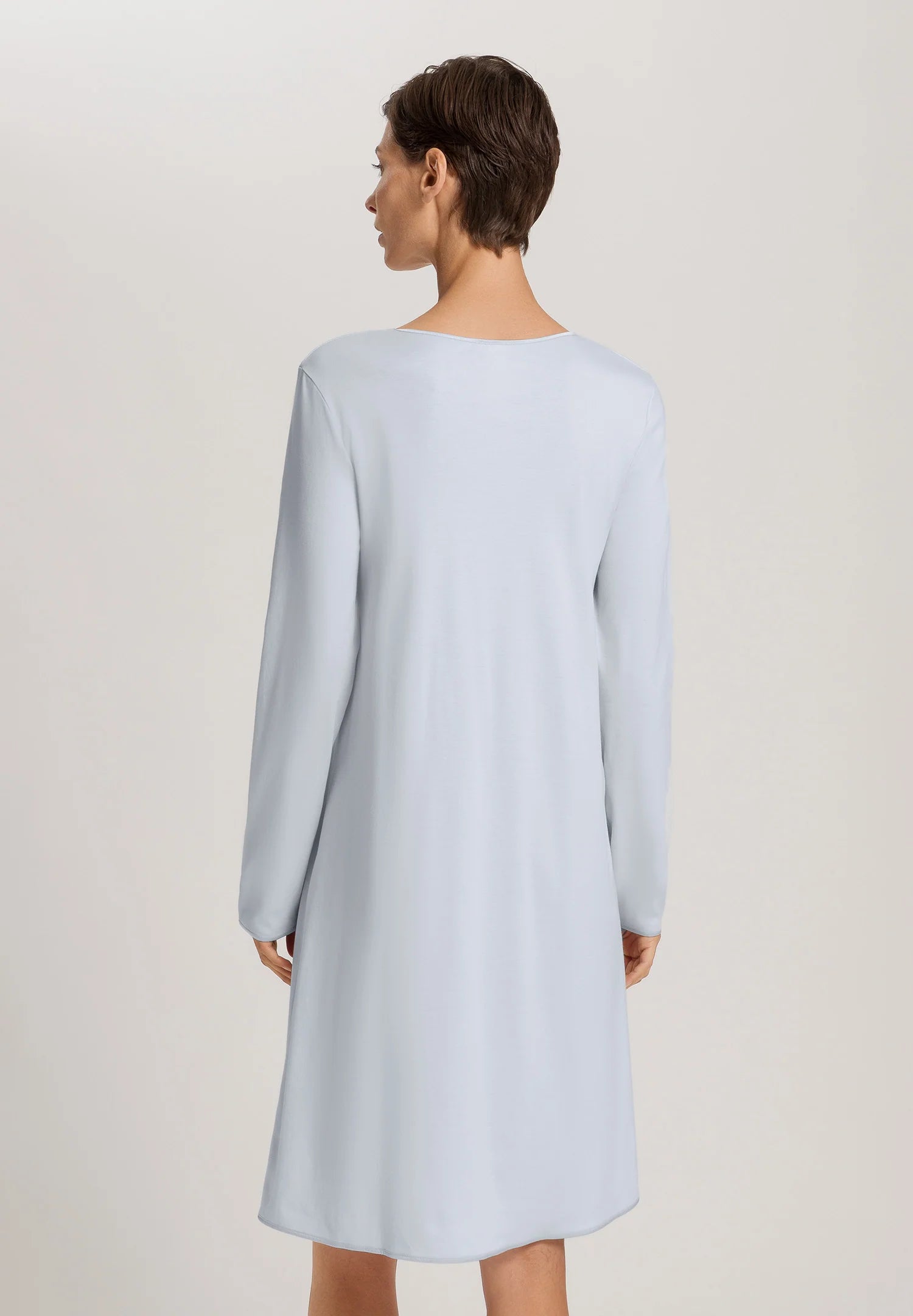Hanro Cotton Silk V-Neck Cotton Nightgown