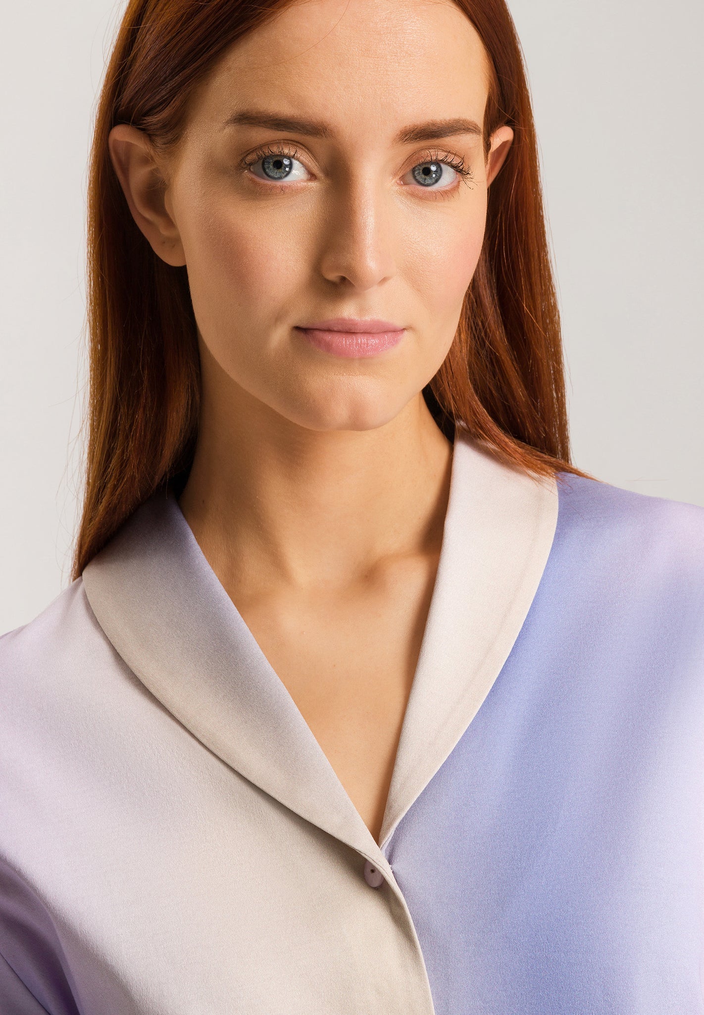 Hanro Loie Long Sleeve Shawl Collar Shirt