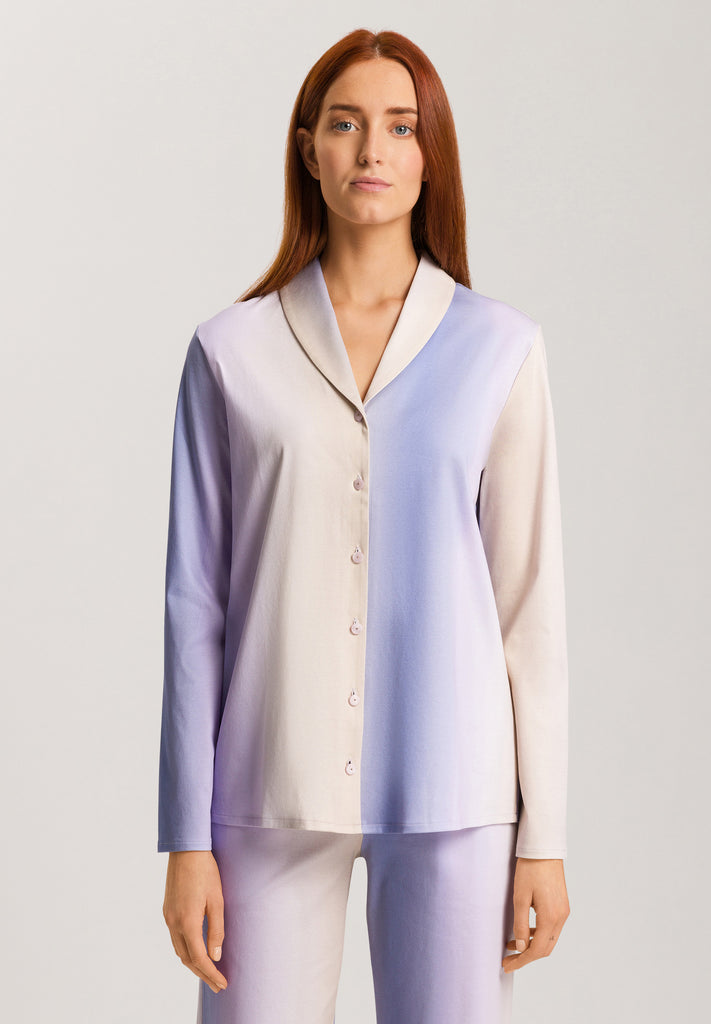 Hanro Loie Long Sleeve Shawl Collar Shirt