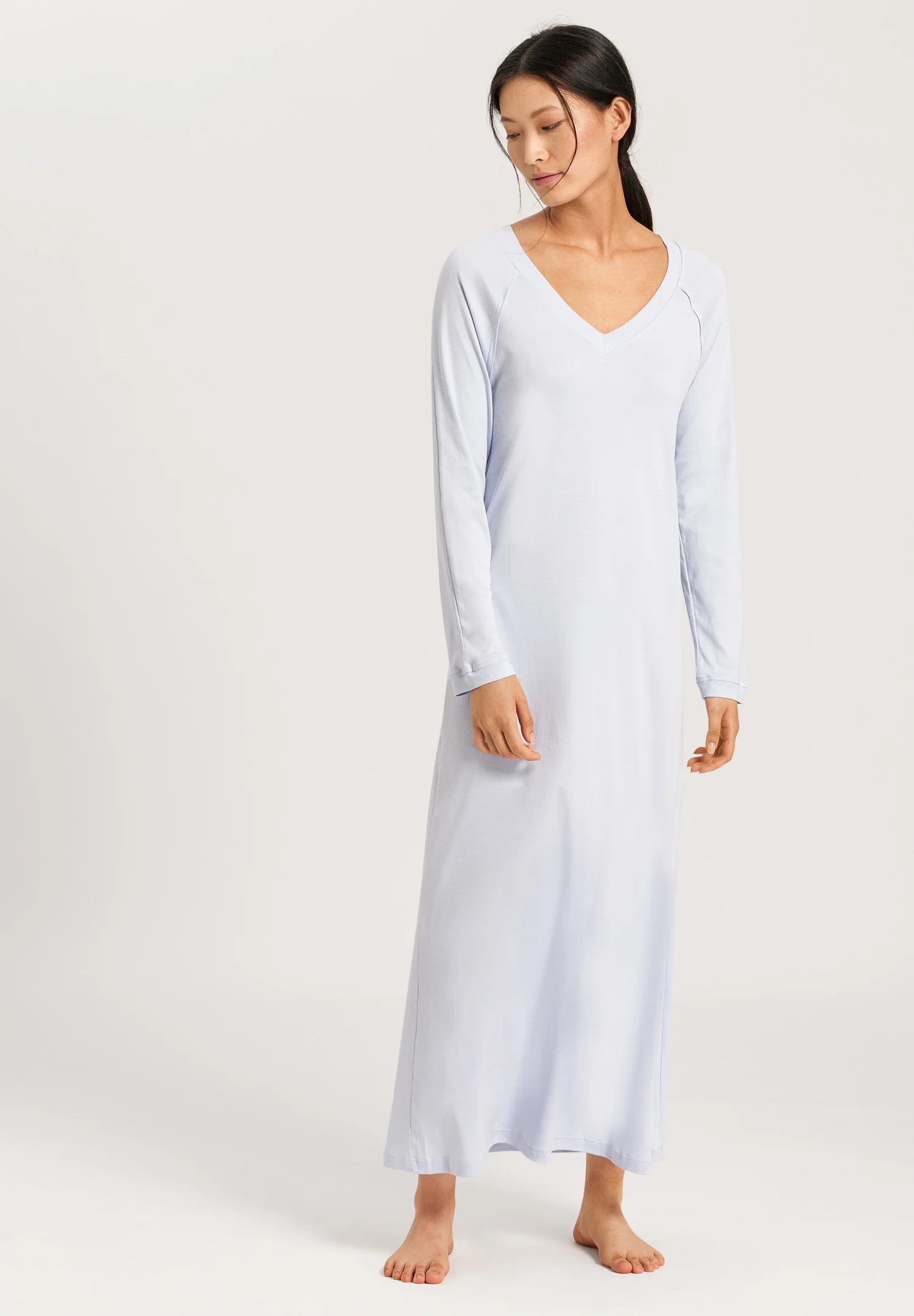 Hanro Pure Essence Long Sleeve Long Gown