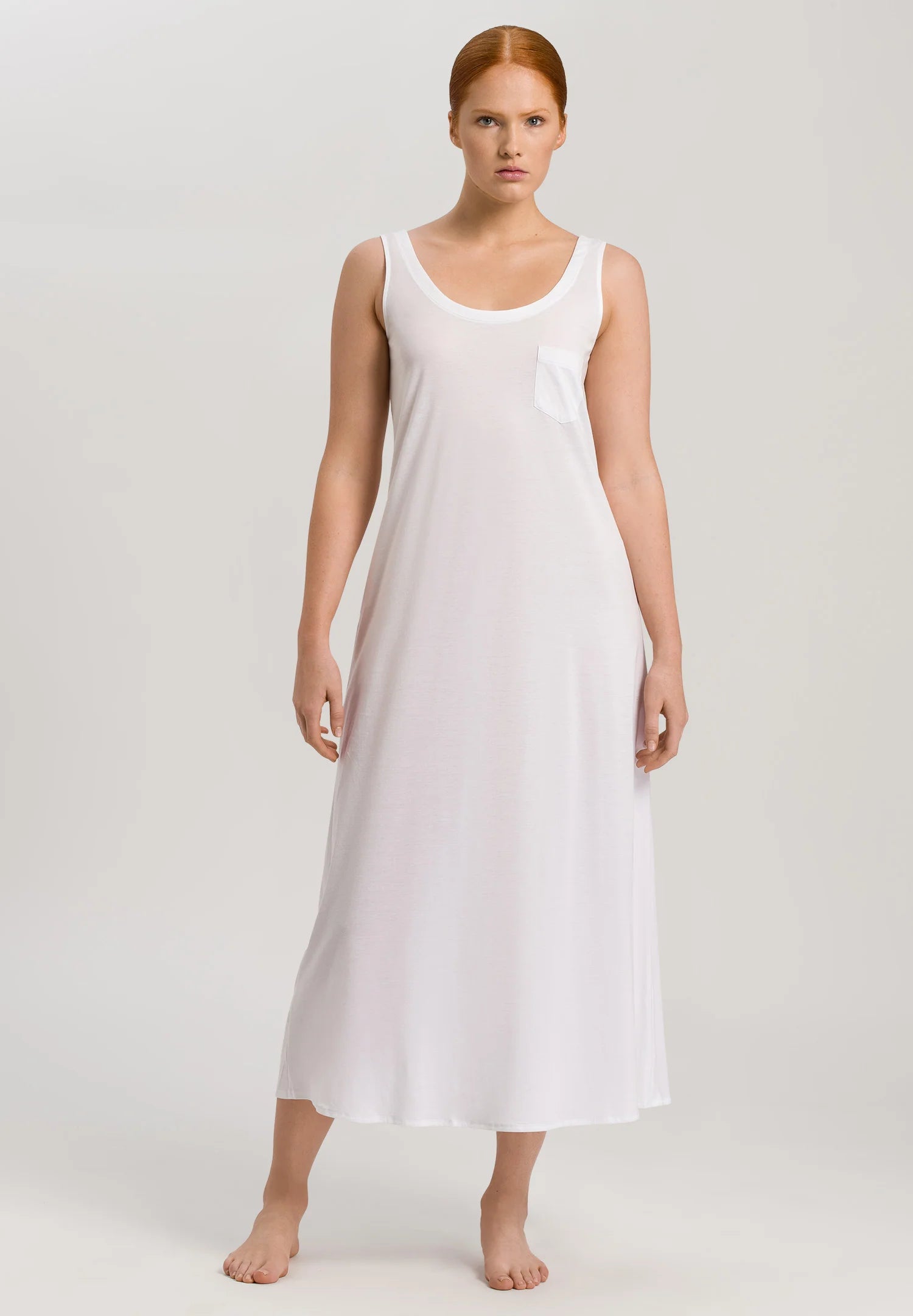 Hanro Cotton Deluxe Long Tank Gown Town Shop - Main Image