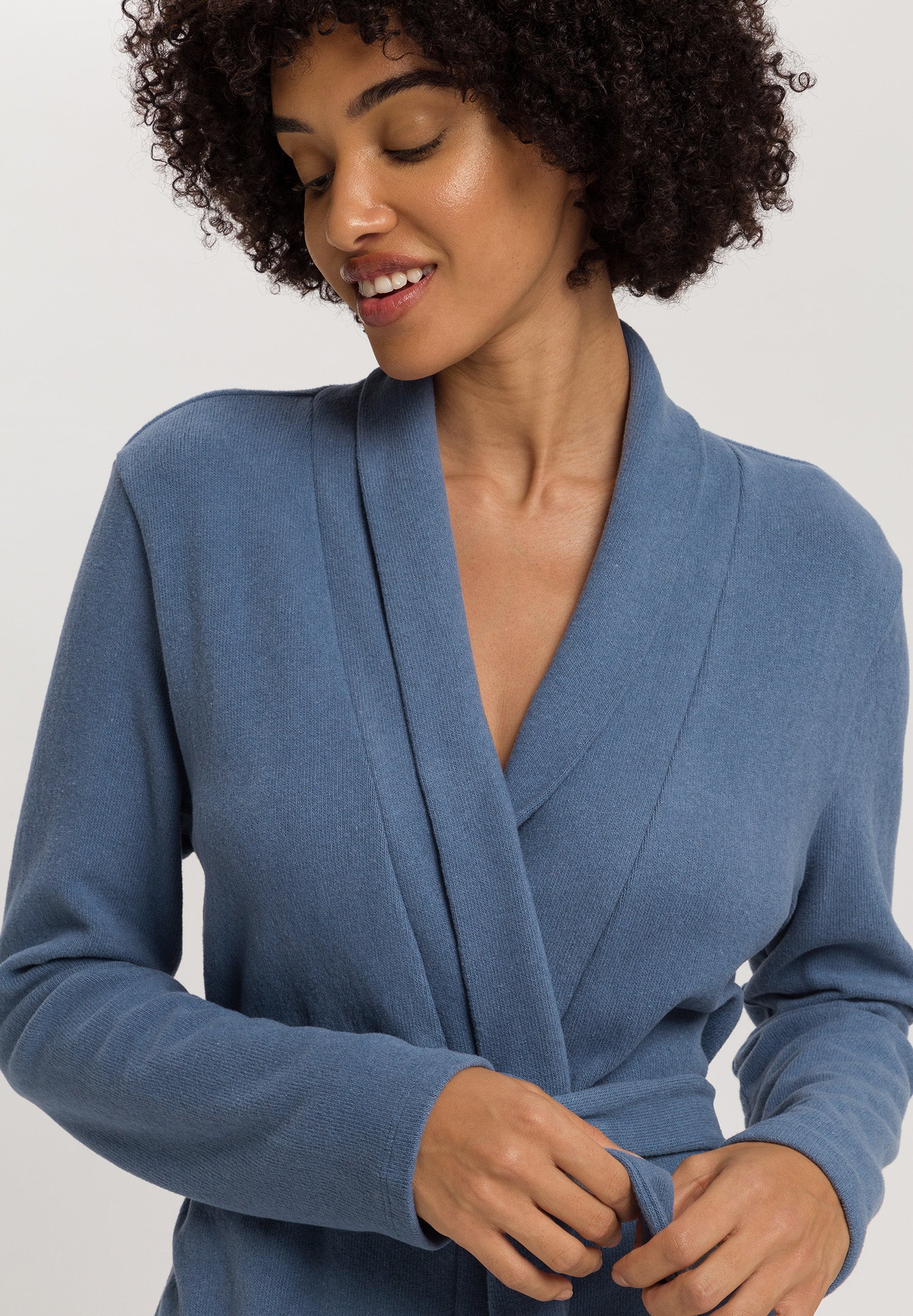 Hanro Easy Wear Recycled Cotton Blend Robe