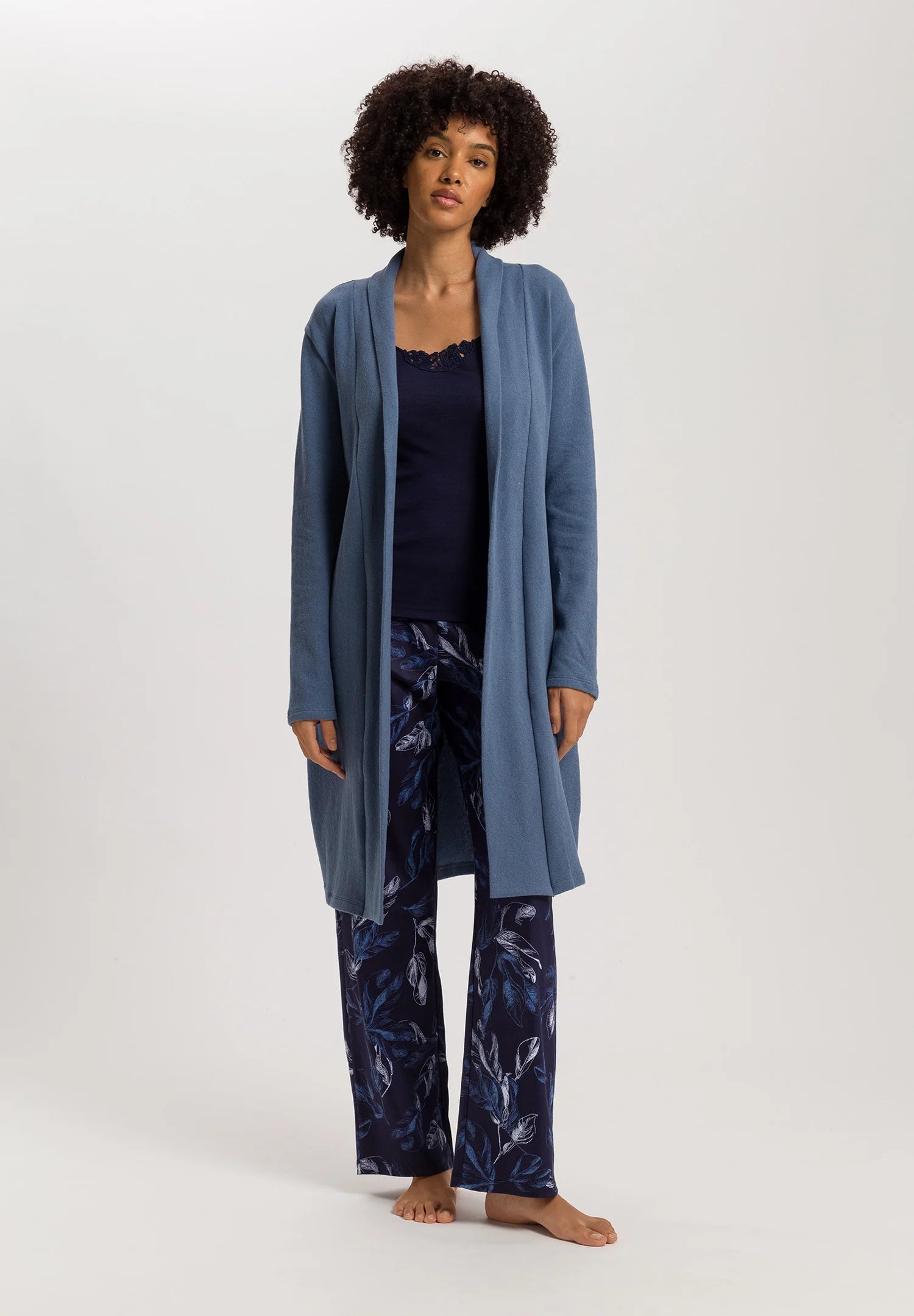 Hanro Easy Wear Recycled Cotton Blend Robe