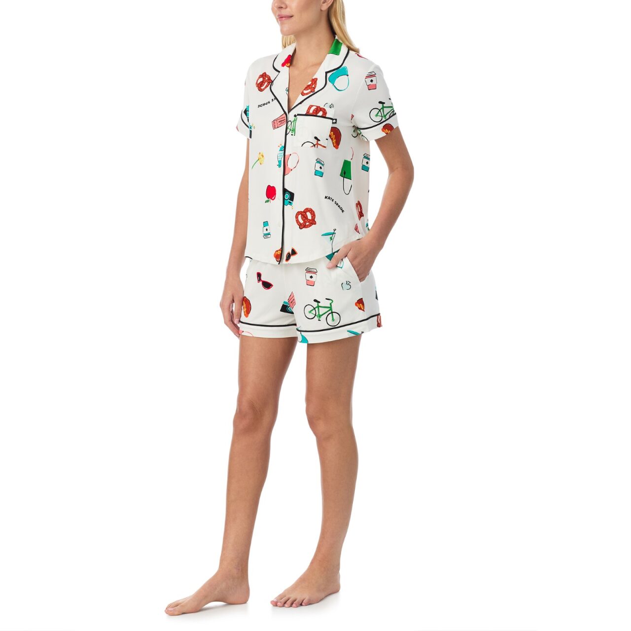 Kate Spade Recycled Brushed Jersey Short PJ Set