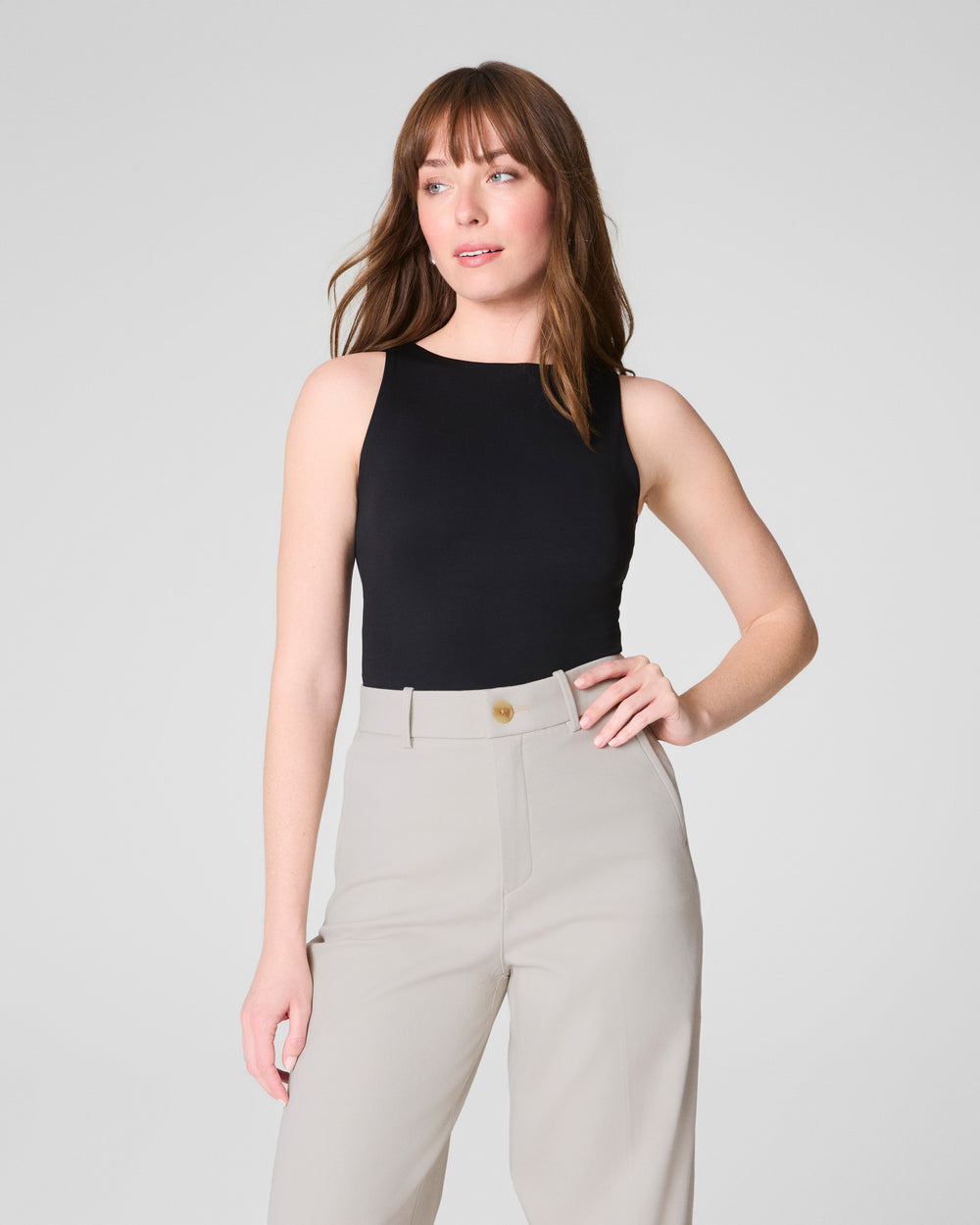 Spanx Smooth Jersey Boat Neck Tank
