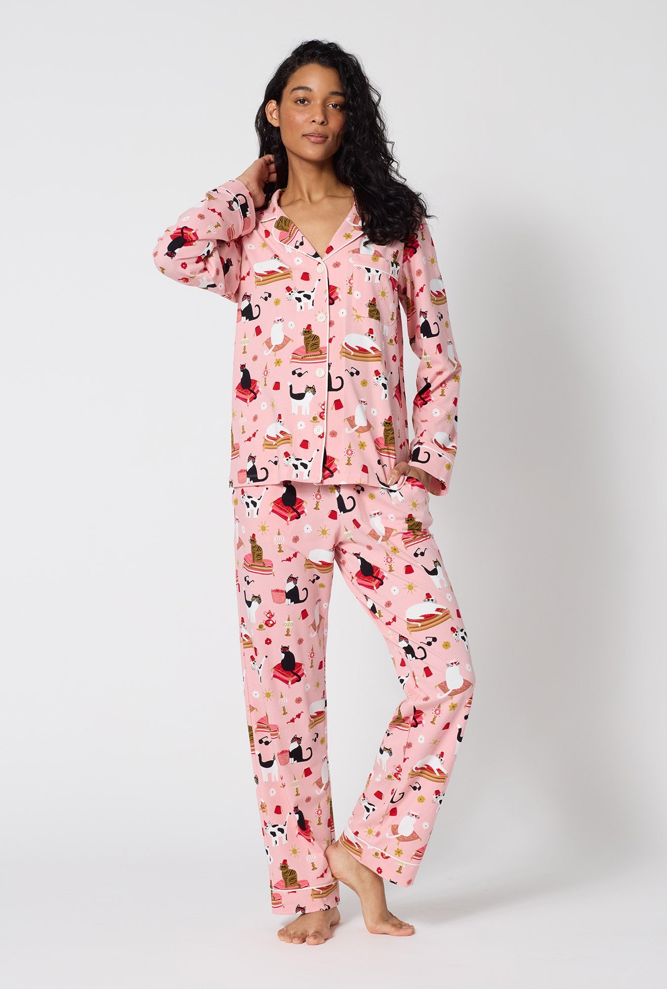 Bed Head Long Sleeve Classic Stretch Jersey PJ Set