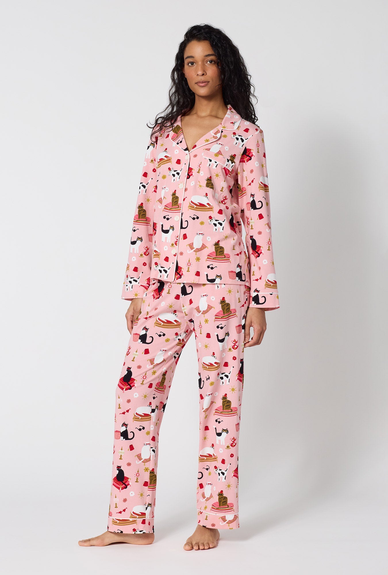 Bed Head Long Sleeve Classic Stretch Jersey PJ Set