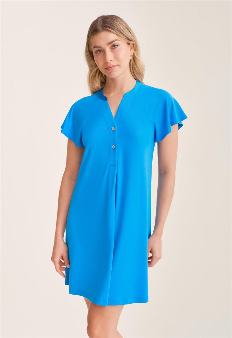 Fleurt Fluttered Sleeve Nightshirt