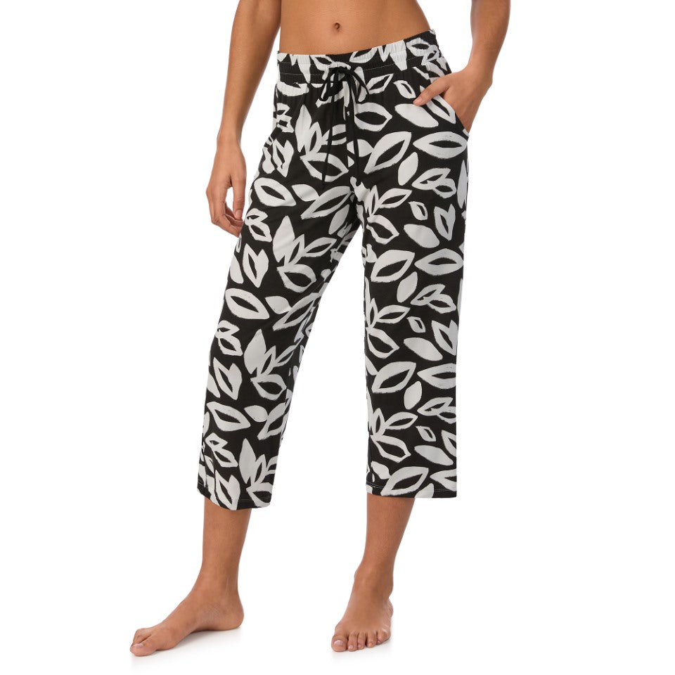 DKNY women’s cropped pajama pants with drawstring