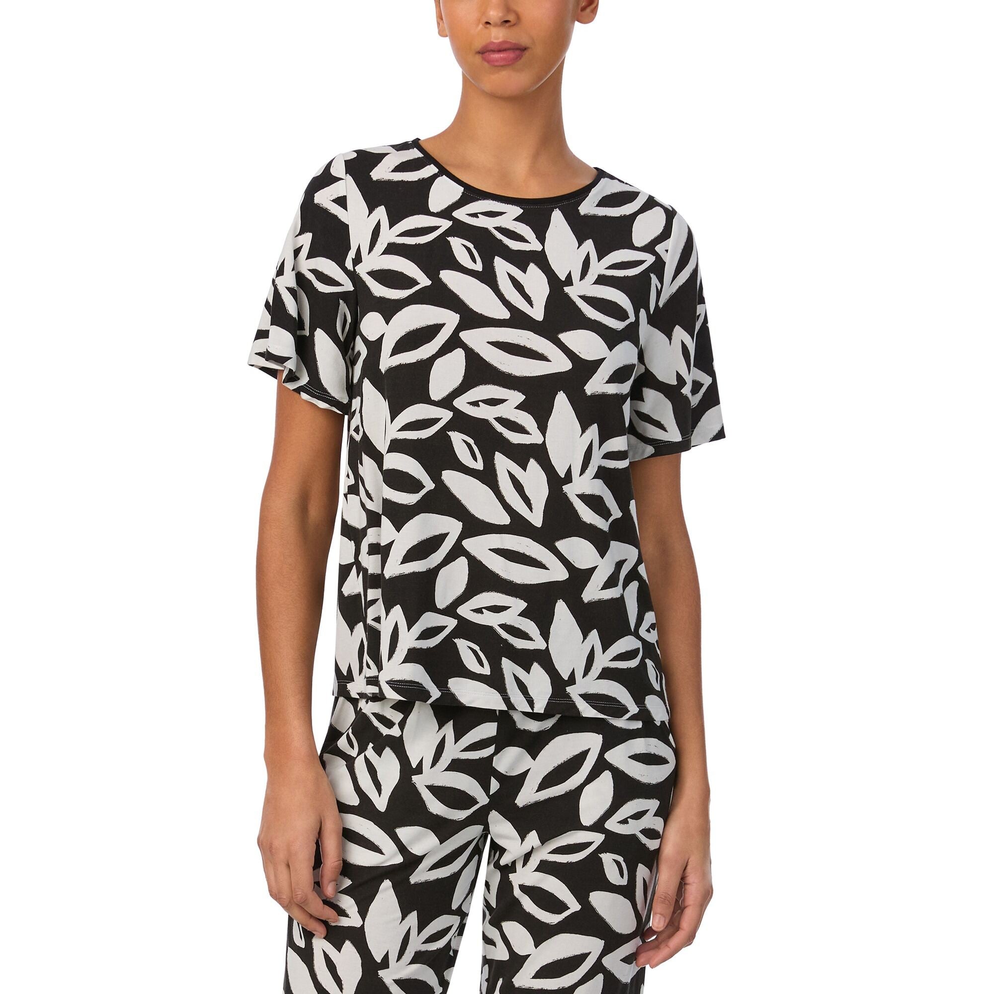 Donna Karan Sleep Plus Size Short Sleeve Sleep Top