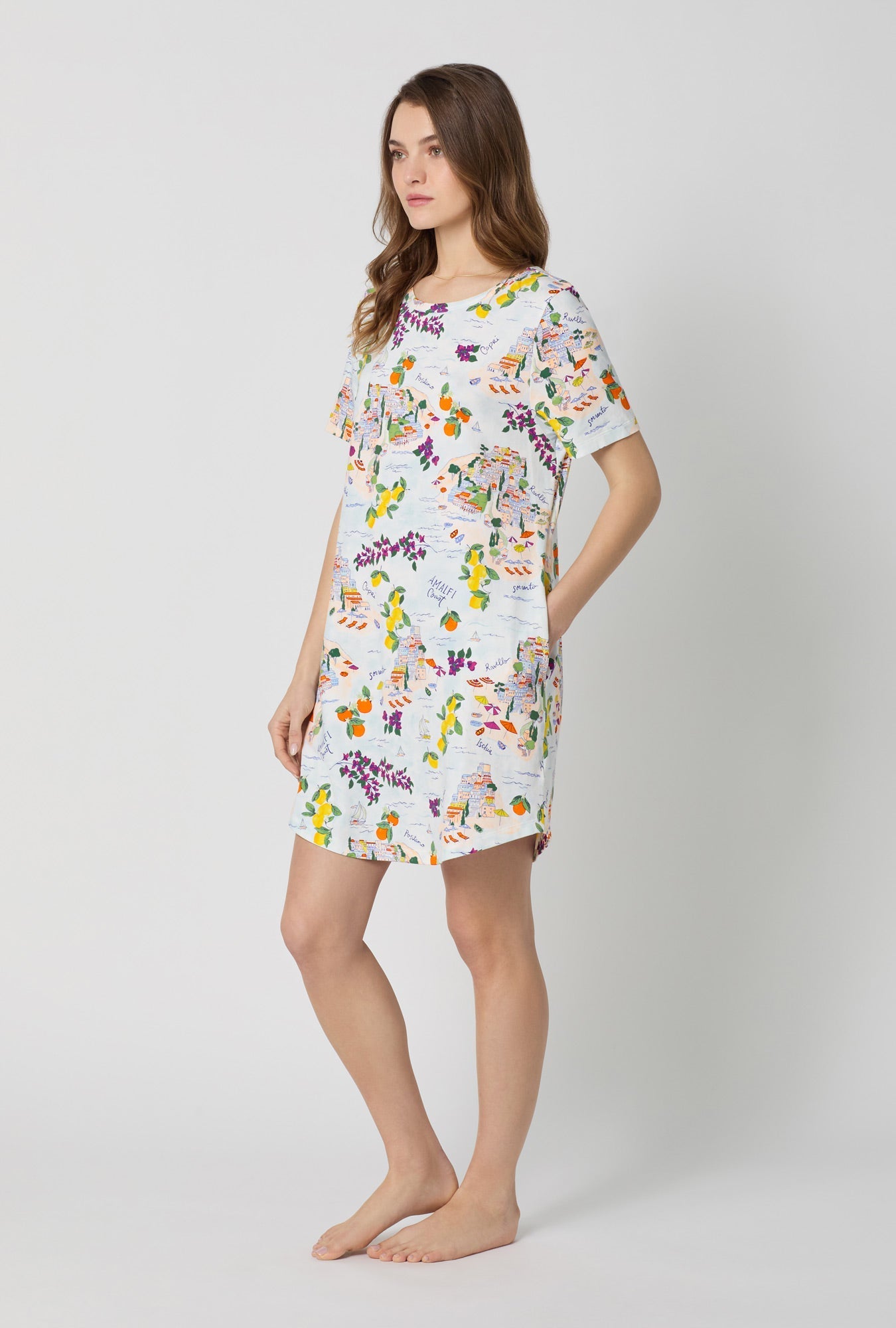 Bed Head Amalfi Escape Stretch Jersey T-Shirt Sleep Dress
